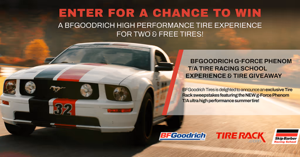 BFGoodrich Tire Deal: Win 1 Racing School Trip!