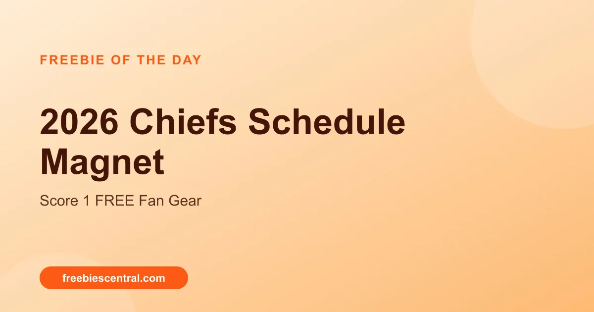 Free 2026 Chiefs Schedule Magnet: Score 1 FREE Fan Gear!