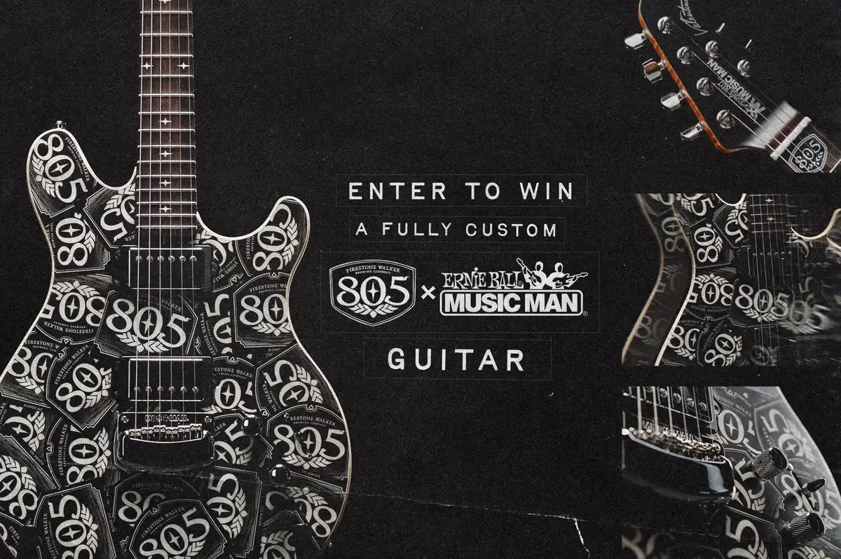 Free 805 x Aftershock Guitar: Win a Custom Ernie Ball!