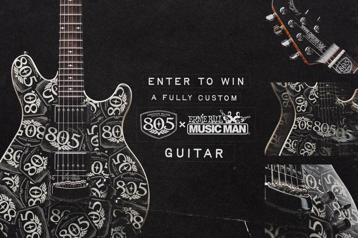 Free 805 x Aftershock Guitar: Win a Custom Ernie Ball!