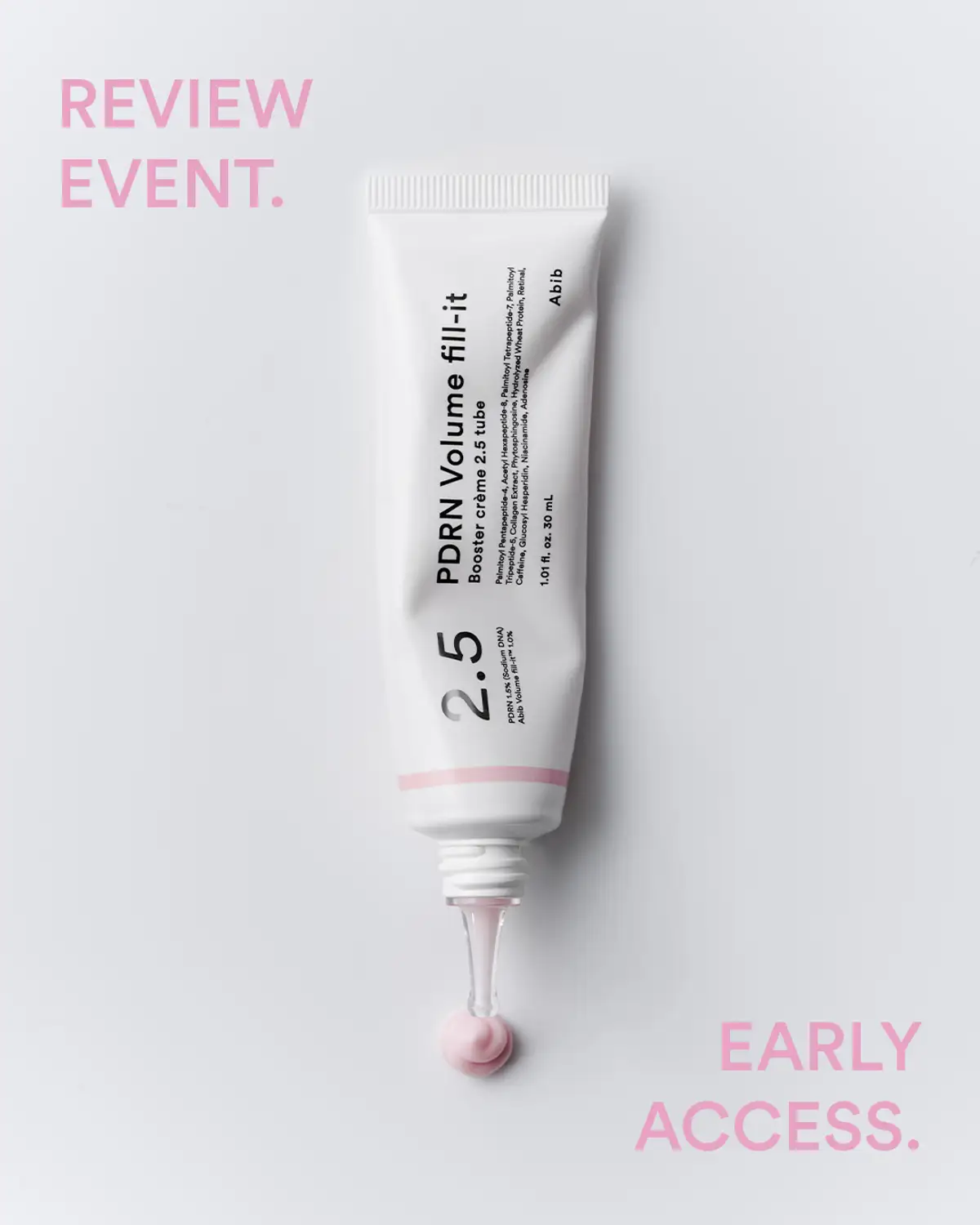 Free Abib PDRN Volume Fill-it Booster Crème: Get 1 of 2.5 Tubes Now!