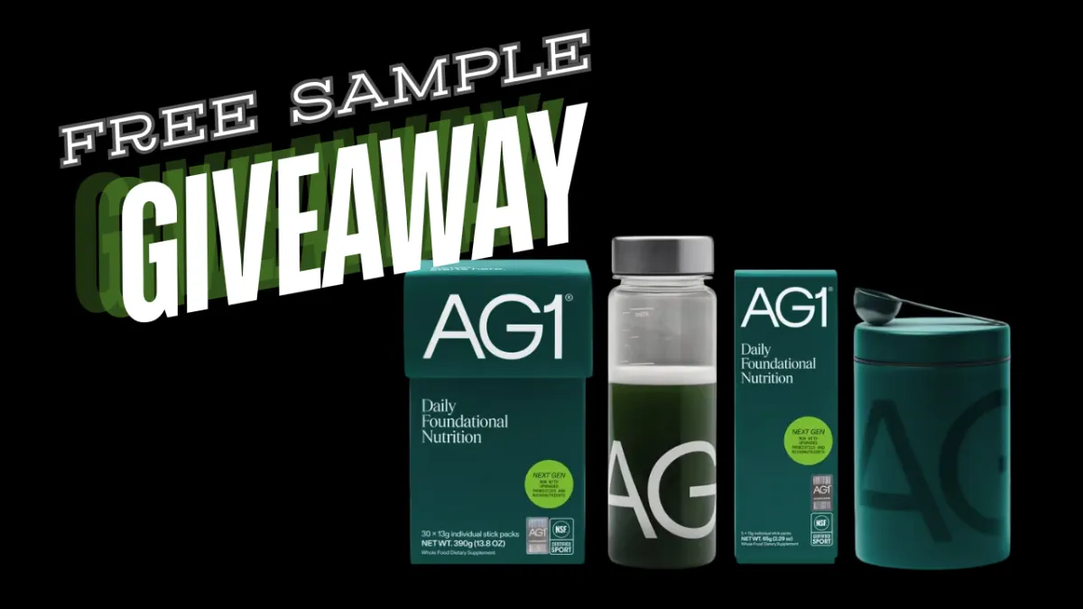 Free AG1 Sample: Athletic Greens Sample for Jeremy Scott Fitness