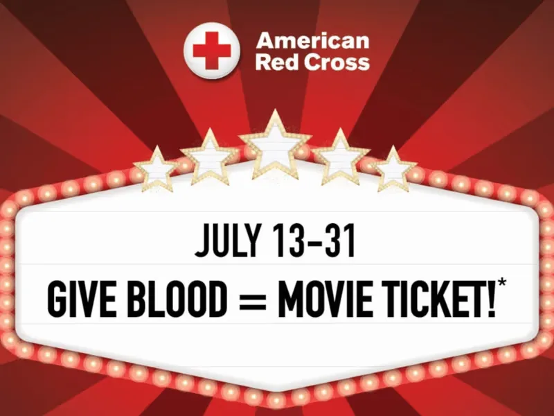Free American Red Cross Blood Donation: Score a FREE Movie Ticket!