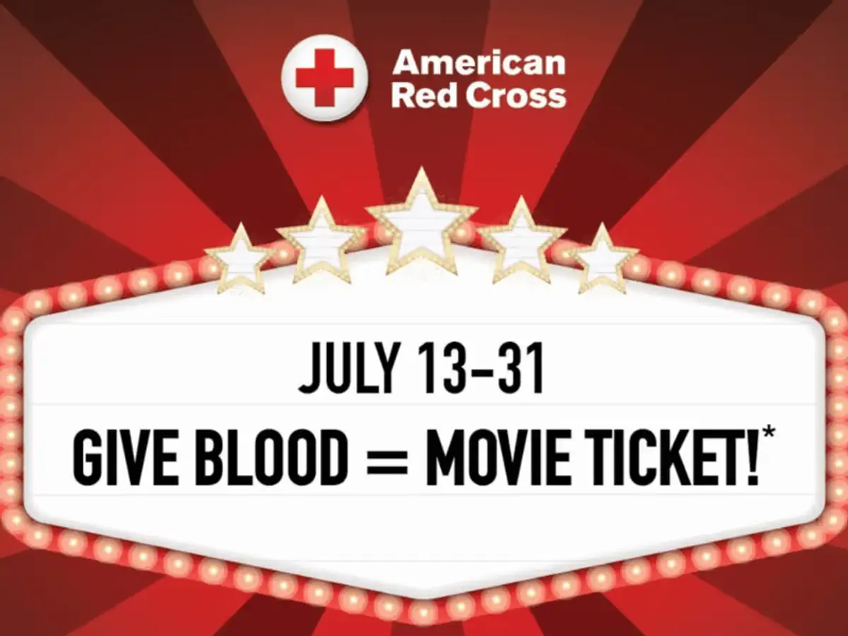 Free American Red Cross Blood Donation: Score a FREE Movie Ticket!