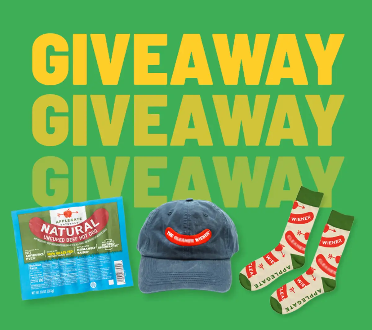 Free Applegate Hot Dogs! Win 1 of 25 Prize Packs