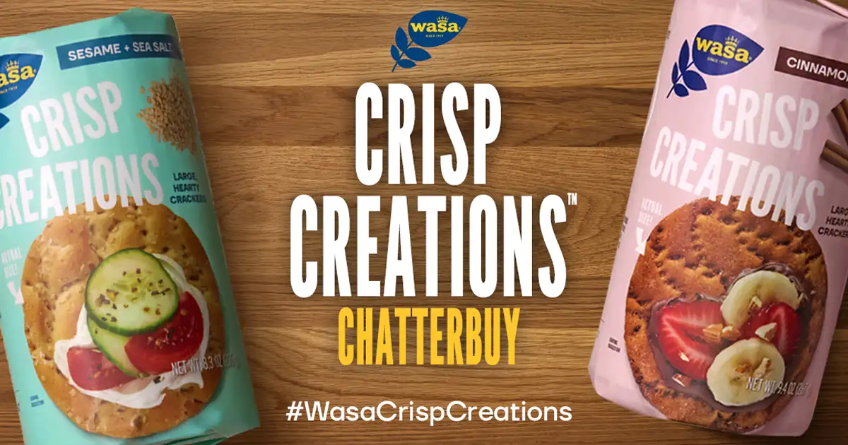 Free Apply to be a Wasa Crisp Creations Chatterbuy with Ripple Street