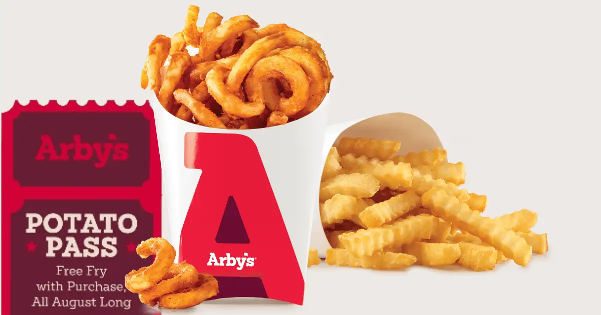 Free Arby's Fries Deal: Get Yours Every Day in August!
