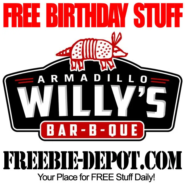 Free Armadillo Willy's Birthday Meal: Get 1 FREE Award-Winning Ribs & BBQ!