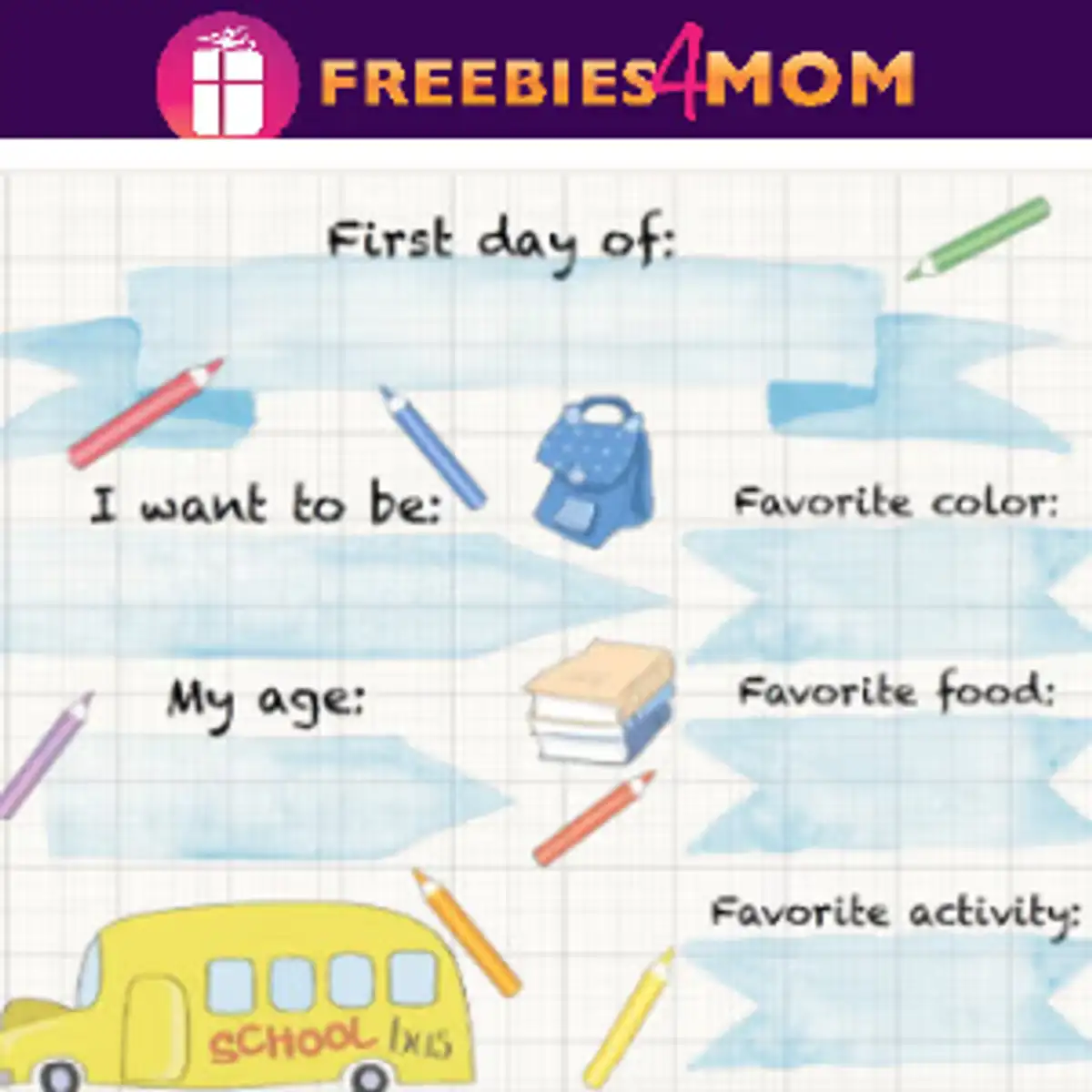 Free Back to School Signs: Fill-in-the-Blank Printable Templates!