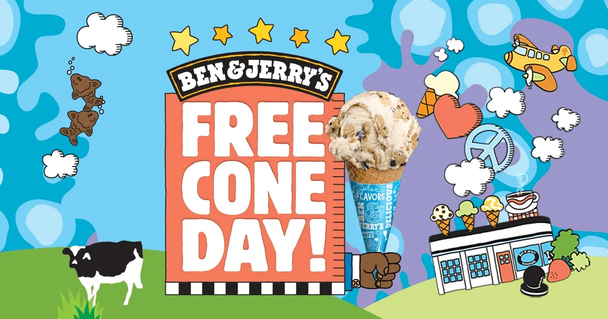 Free Ben & Jerry's: Get 1 Amazing Cone on April 8!
