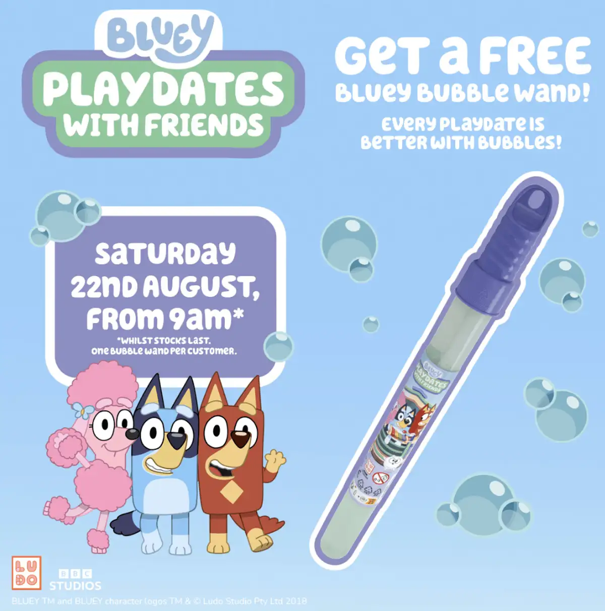 Free Bluey Bubble Wand: Grab Yours Today Before Stock Runs Out!