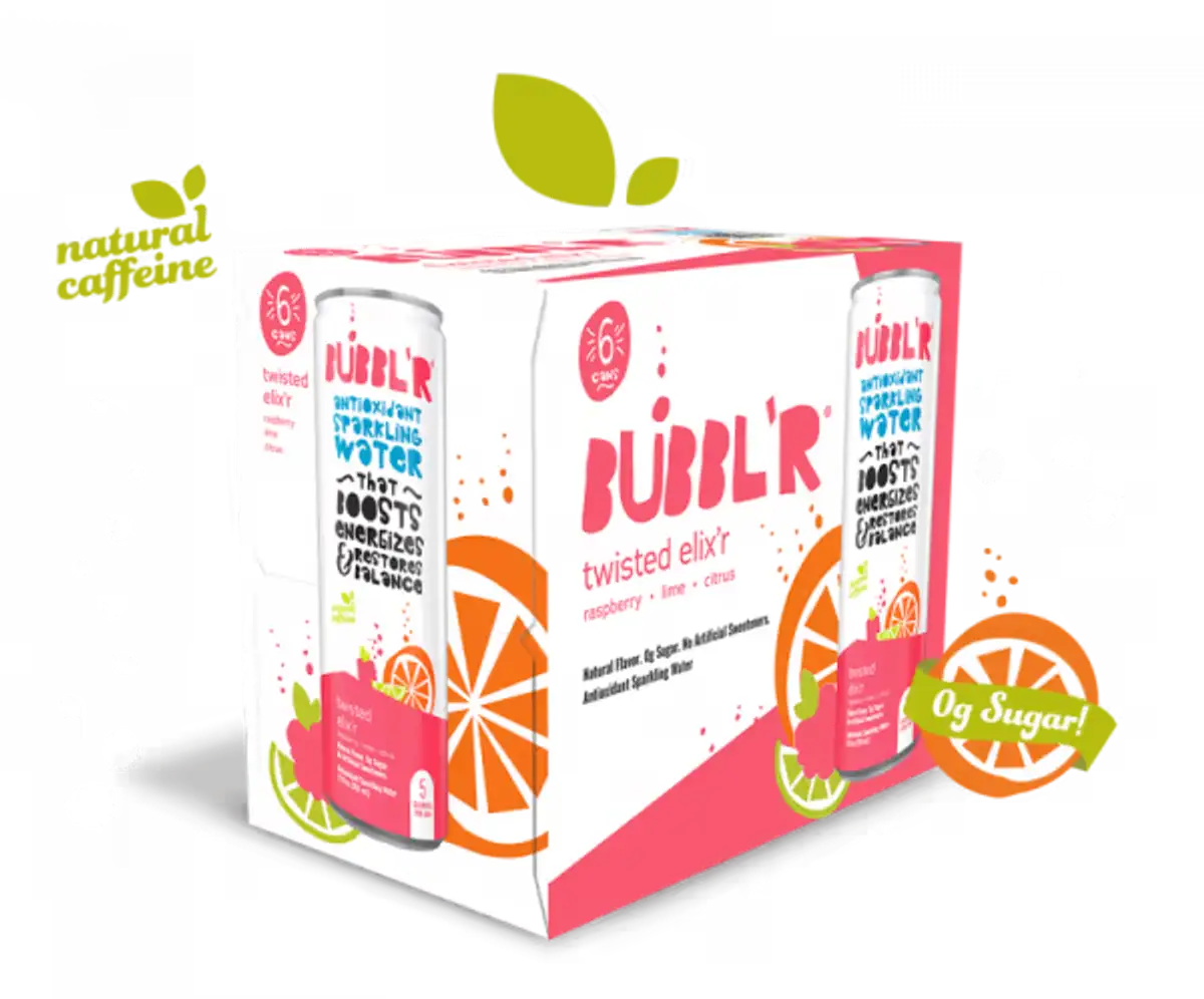 Free Bubbl'r Antioxidant Sparkling Water 6-Pack + FULL Refund!