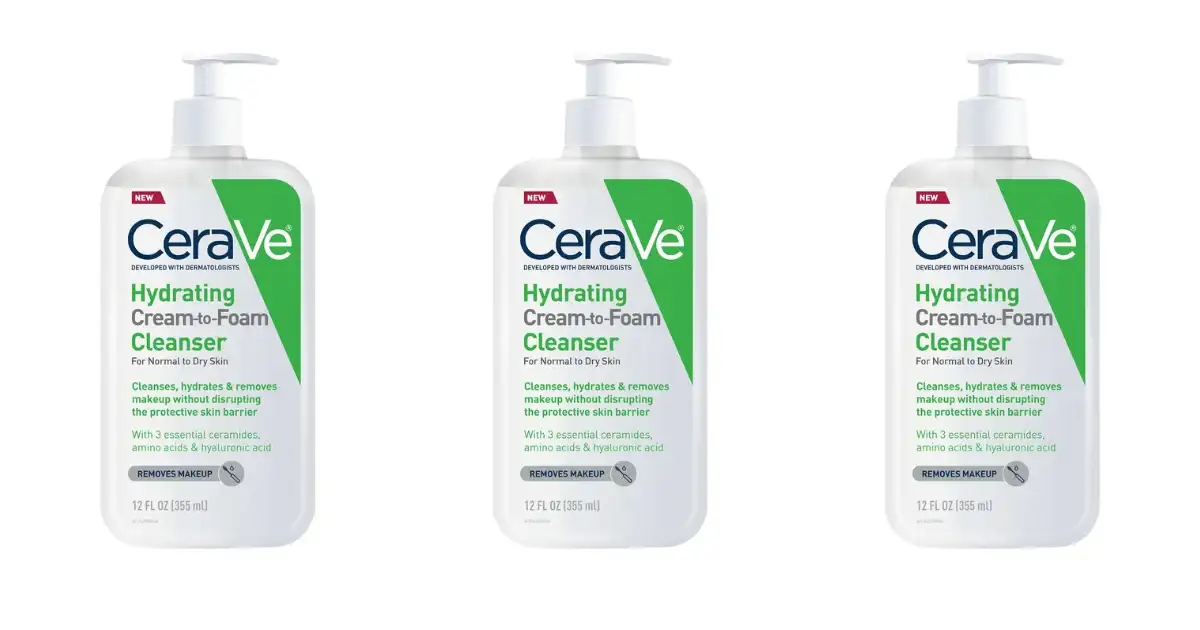 Free CeraVe Hydrating Cream-to-Foam Cleanser: Get Yours Now!