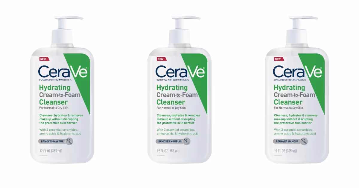 Free CeraVe Hydrating Cream-to-Foam Cleanser: Get Yours Now!