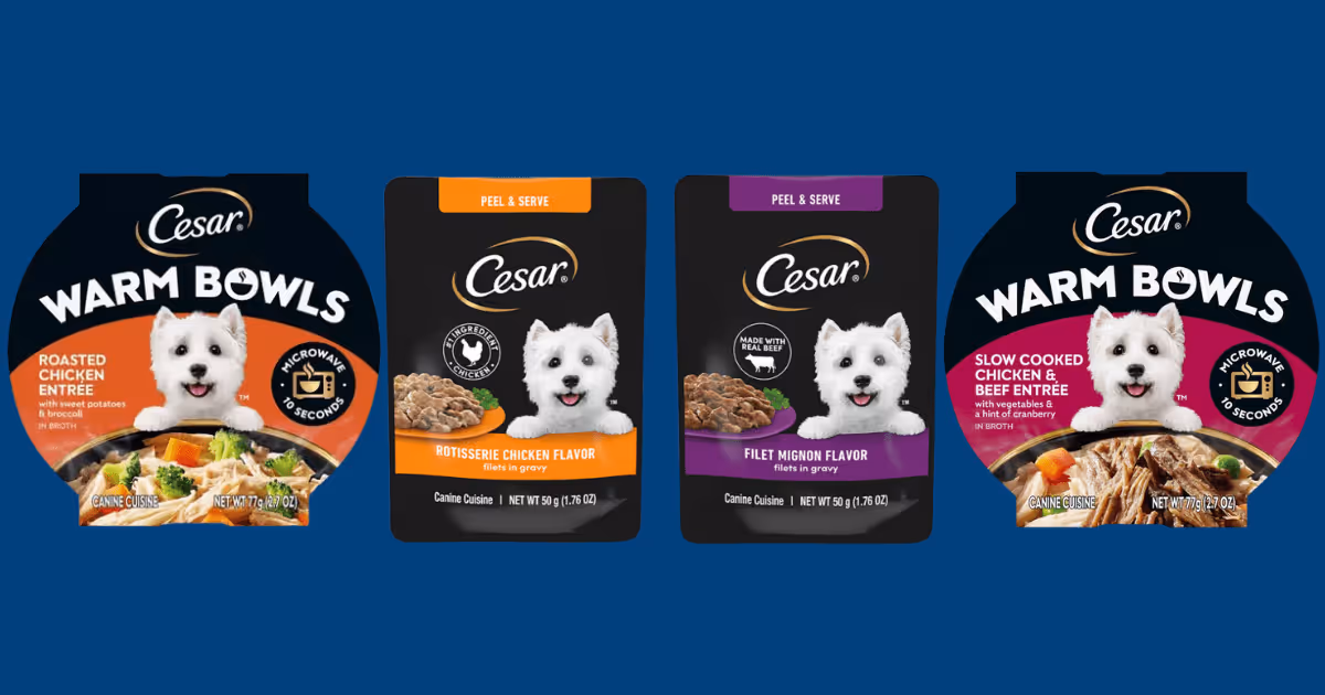 Free CESAR Mini Pouch or Warm Bowl Sample