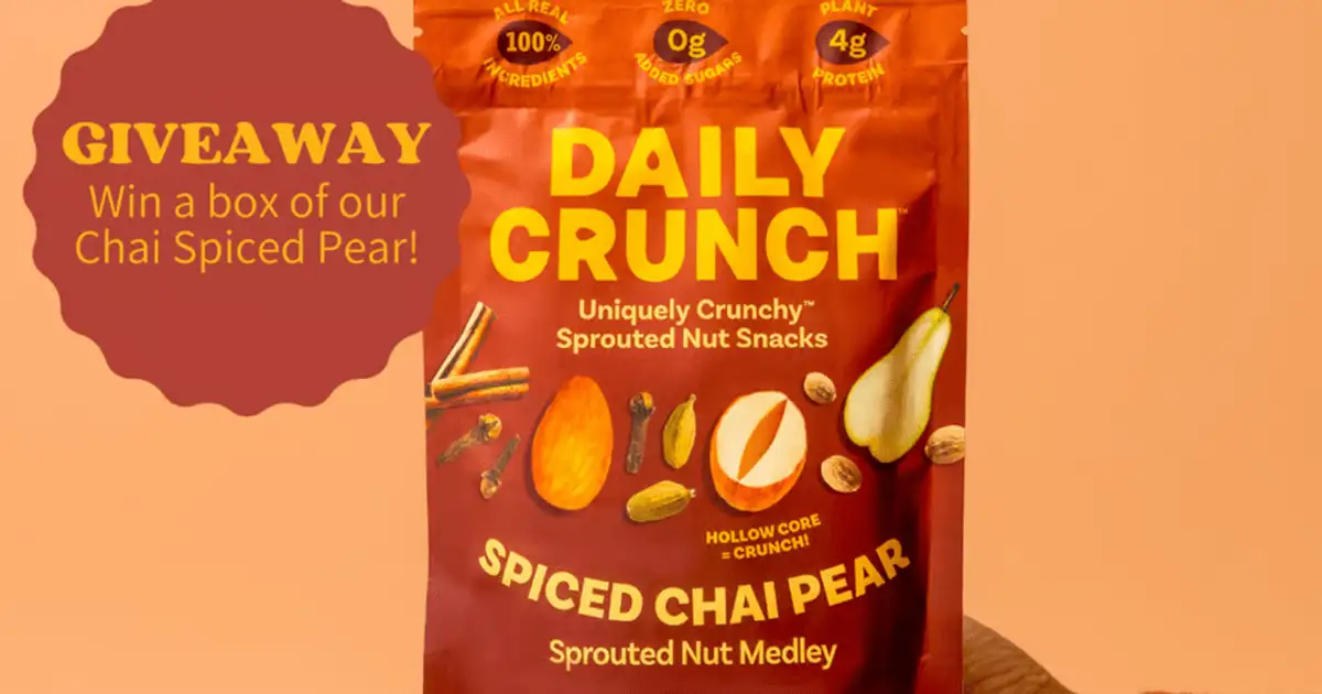 Free Chai Pear Snack Giveaway: 250 Winners!