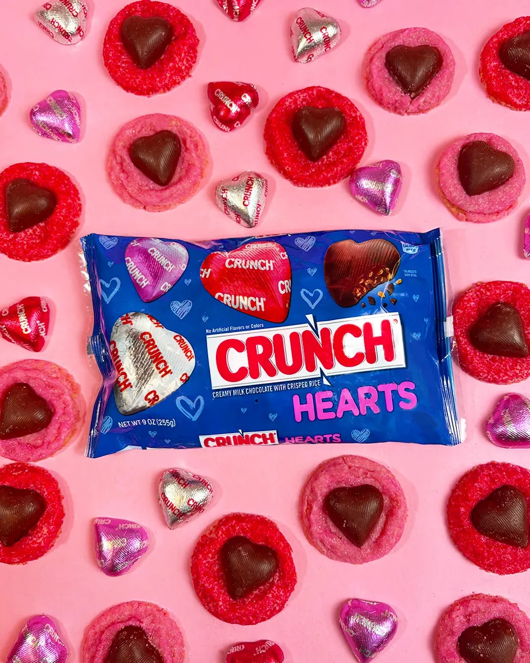 Free CRUNCH Milk Chocolate Hearts