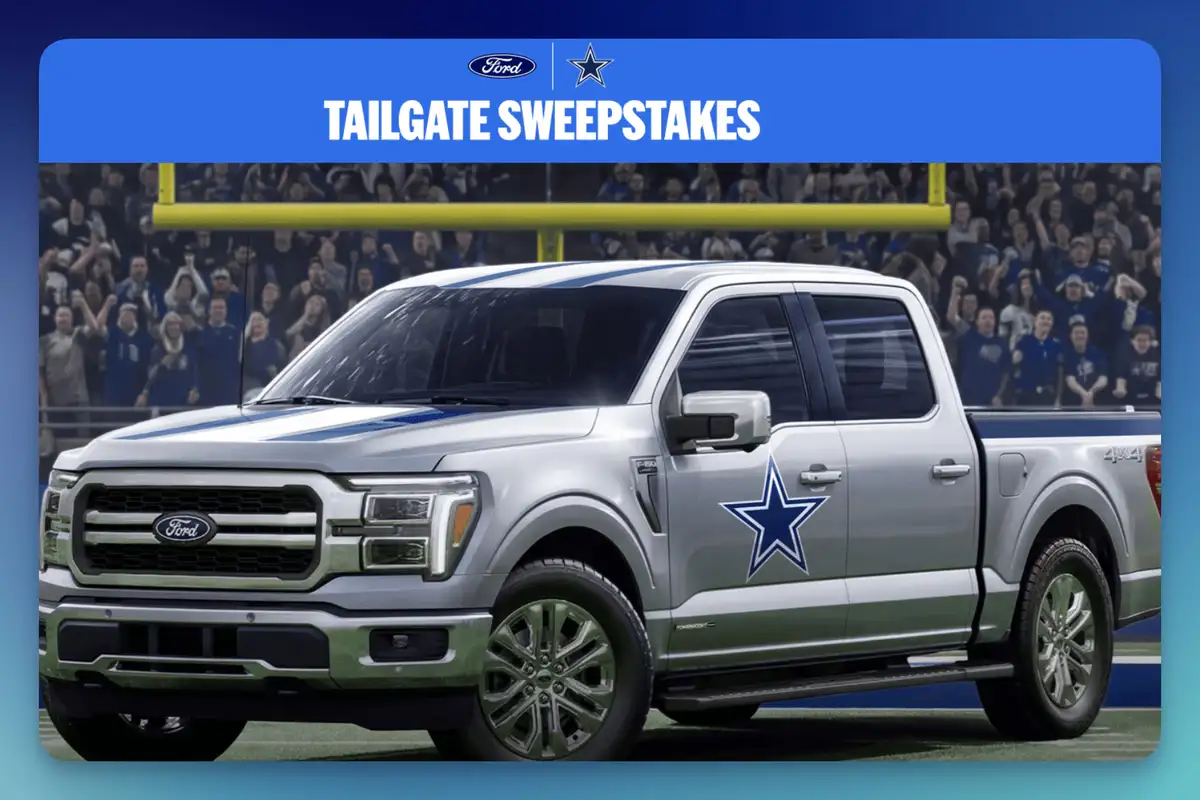 Free Dallas Cowboys Ford Tailgate: Win 2026 F-150 Lariat!