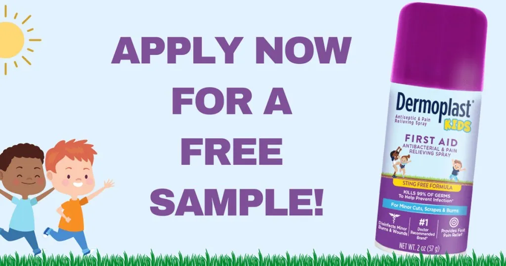 Free Dermoplast Kids Sample: 1 Amazing First Aid Deal