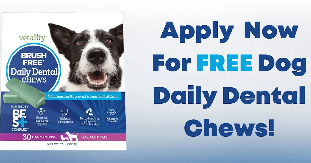 Free Dog Dental Chews Sample: Get 1 Exclusive Vetality Treat
