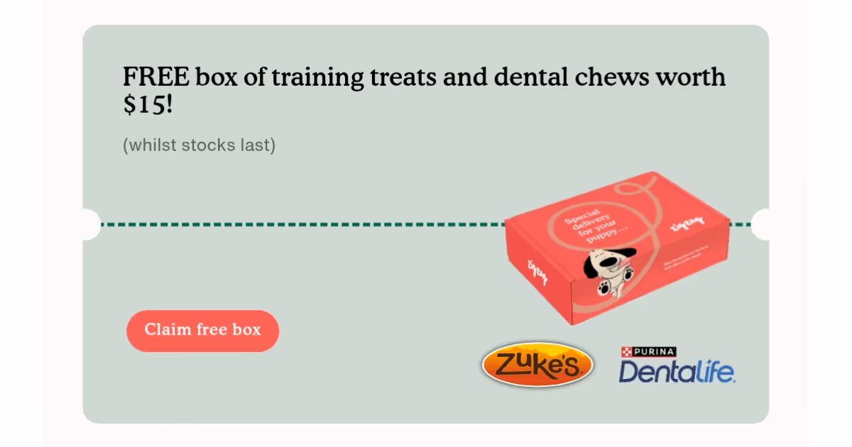 Free Dog Treats: Get a $15 Zuke's & DentaLife Box!