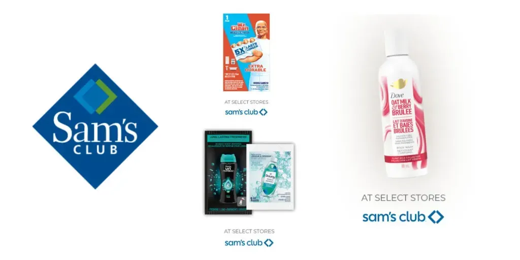 Free Dove Body Wash Mr. Clean Downy Samples
