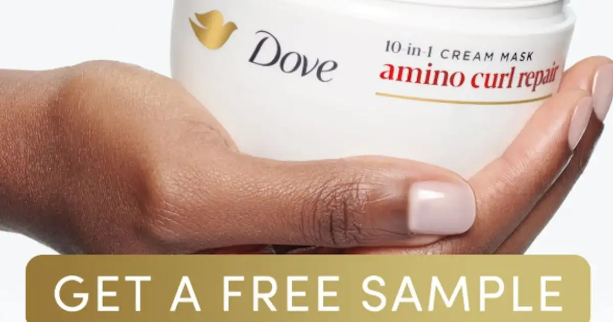 Free Dove Curl Mask Sample: 2 Steps to Repair!