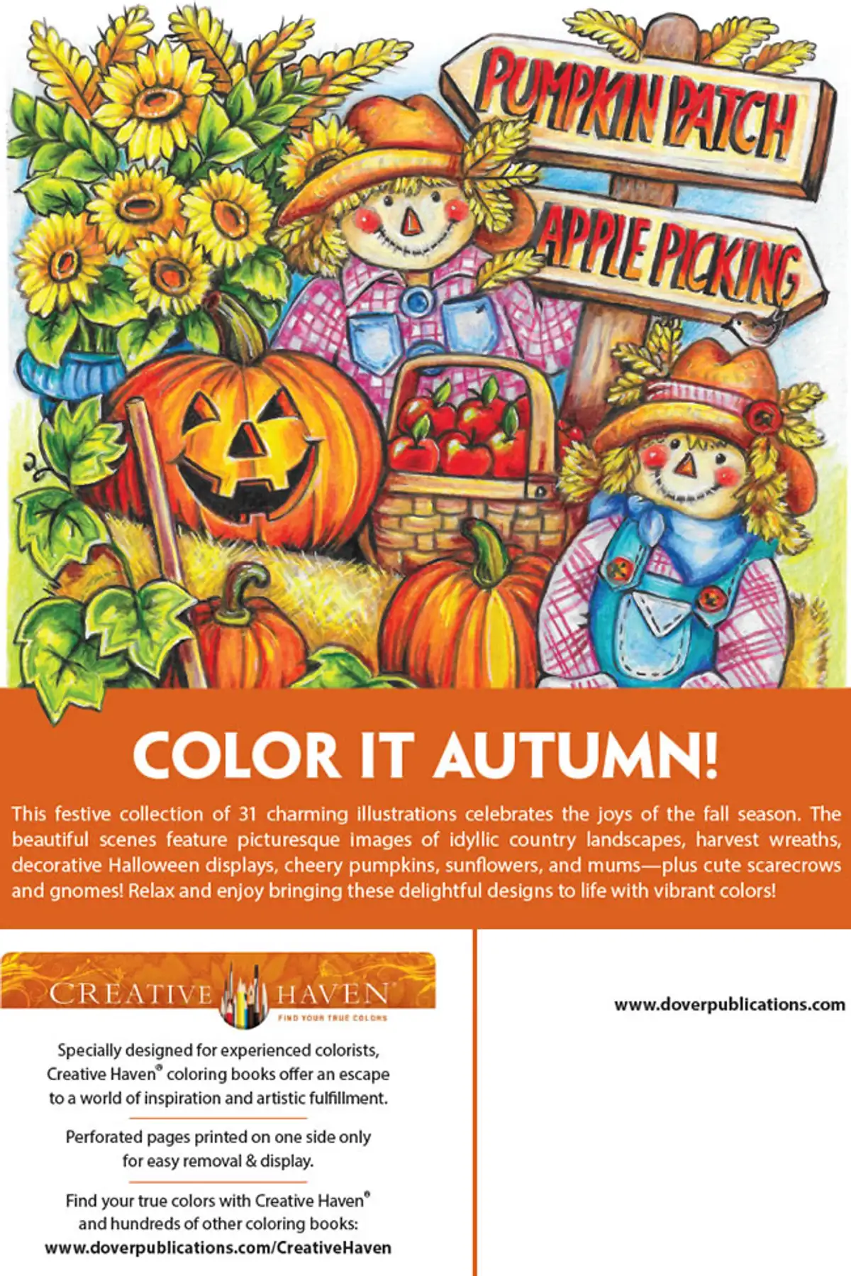 Free Dover Autumn Harvest Coloring Pages: 6 Stunning Designs!