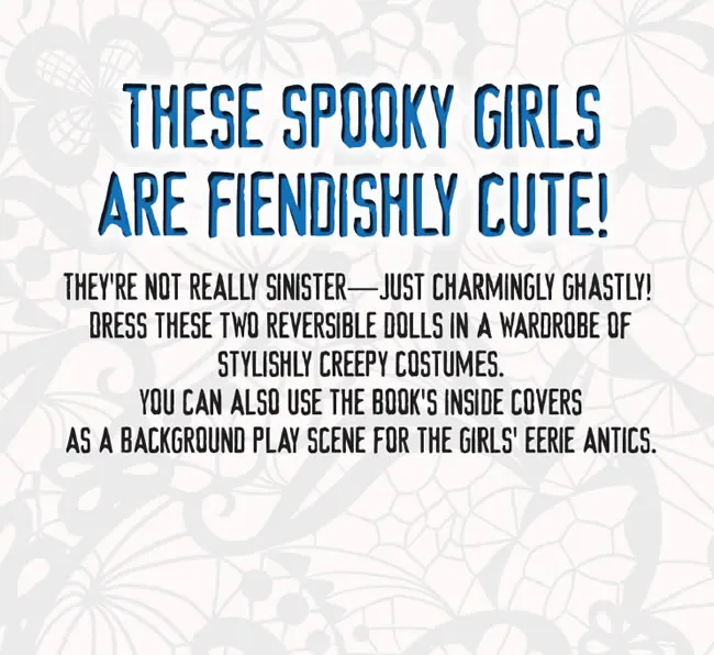 Free Dover Ghoulish Girls Paper Dolls: Print 4+8 Costumes!