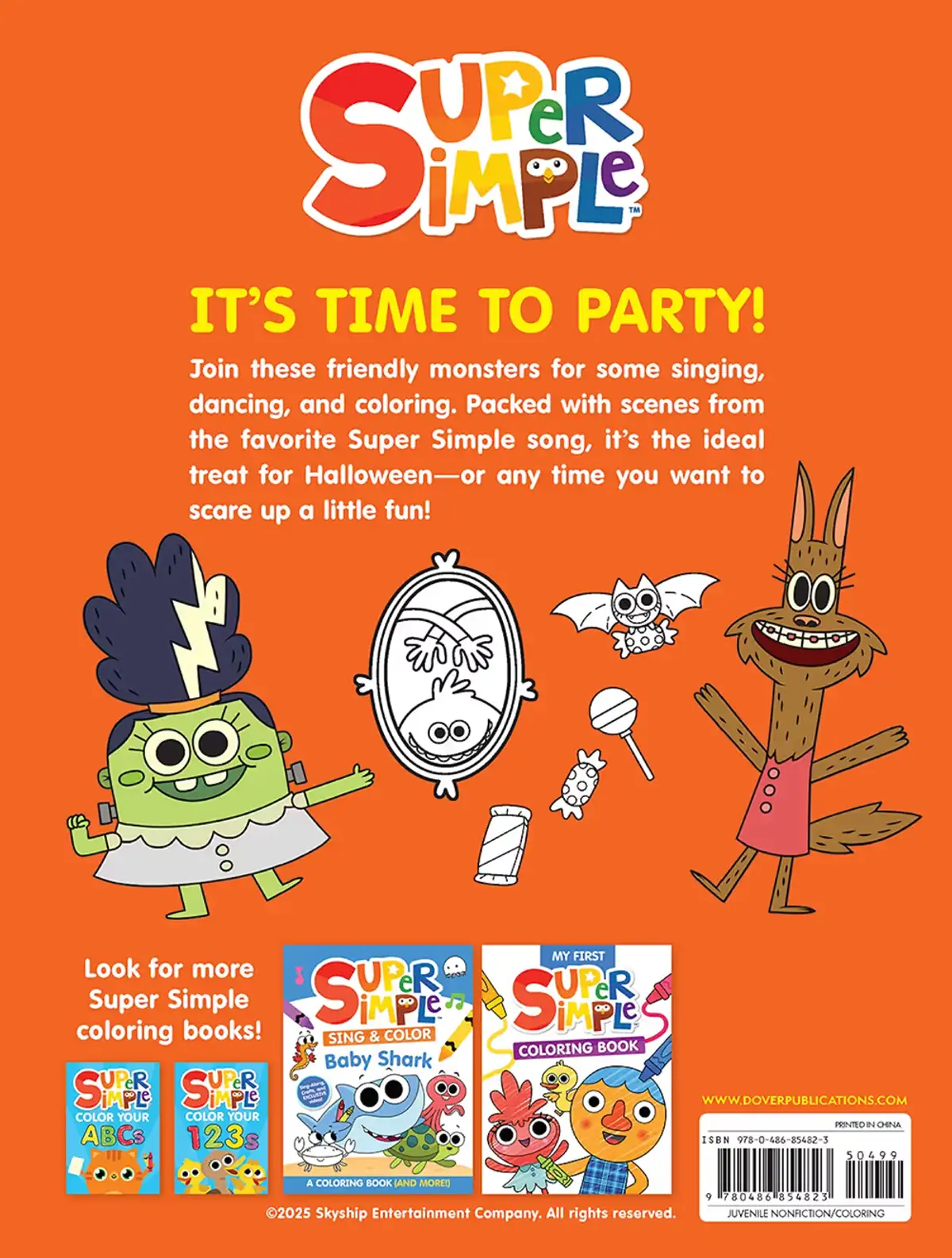 Free Dover Kids Printable: Super Simple Monster Party (ages 3+)