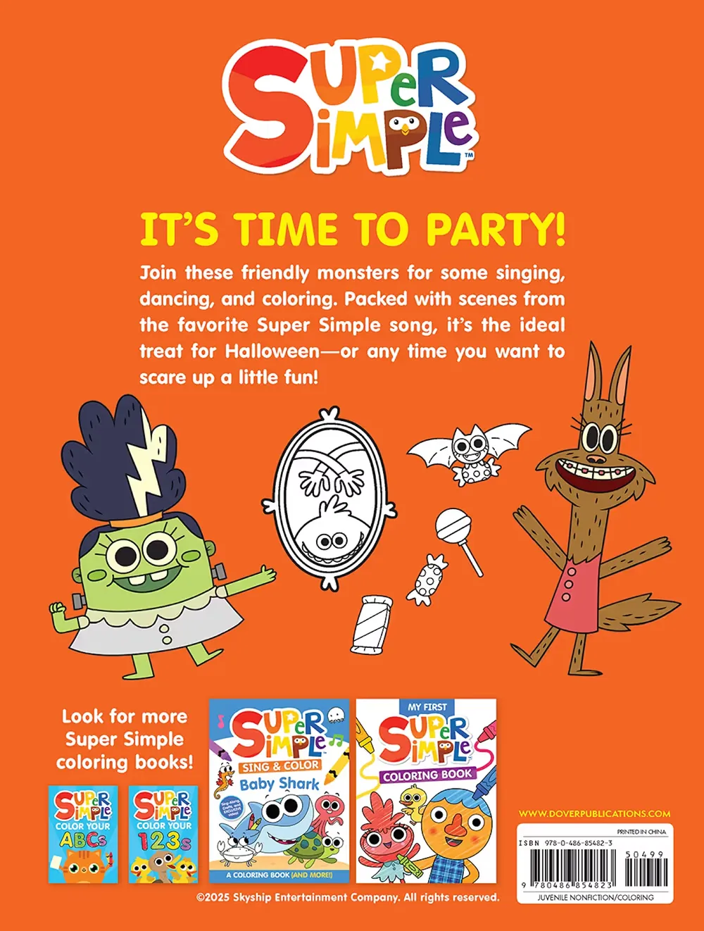 Free Dover Kids Printable: Super Simple Monster Party (ages 3+)