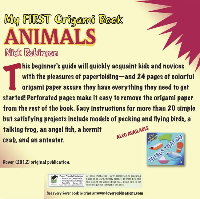 Free Dover Origami Penguin & Turtle: 3 Fun Puzzles!