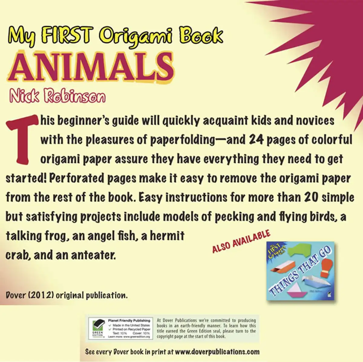 Free Dover Origami Penguin & Turtle: 3 Fun Puzzles!