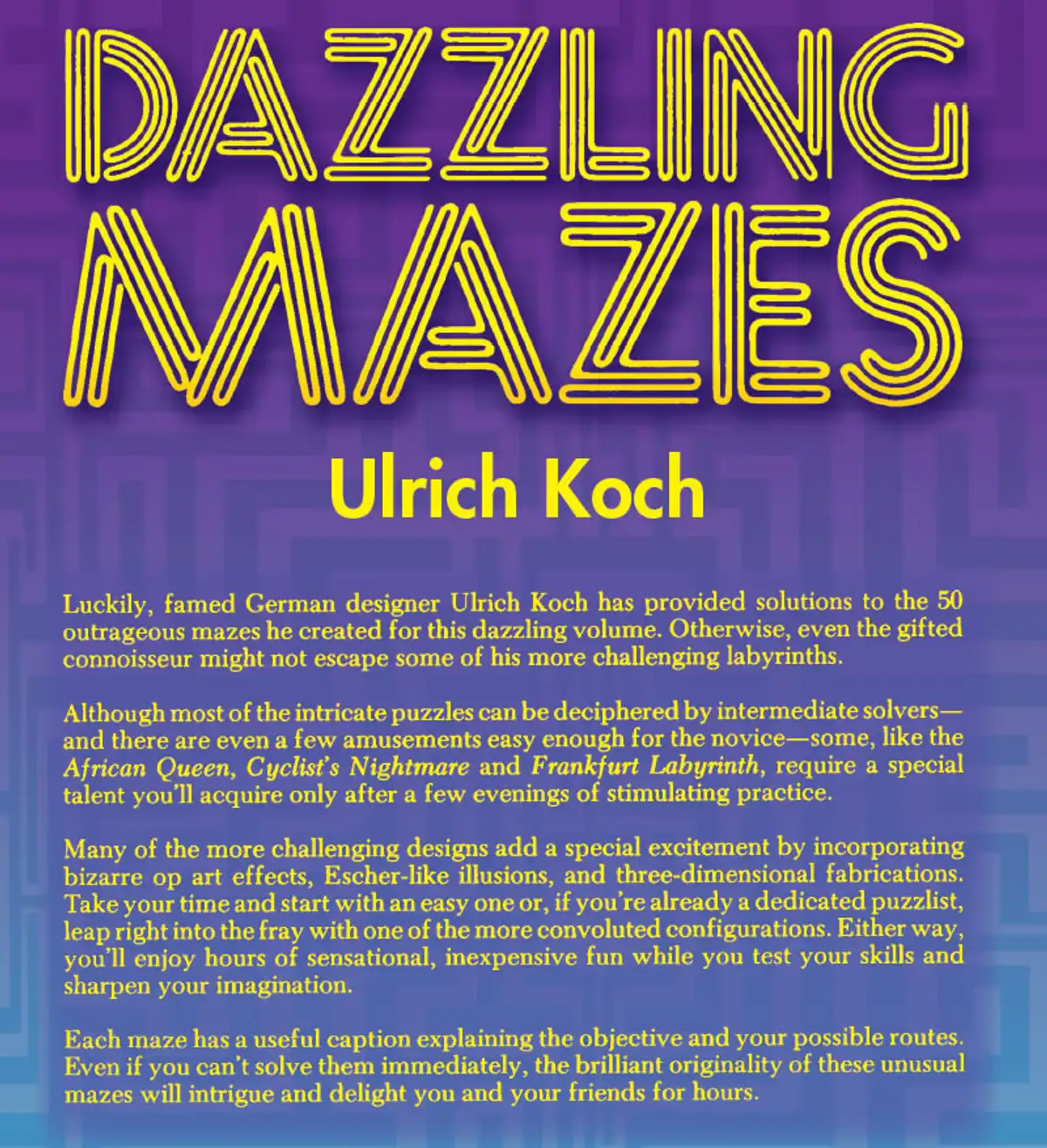 Free Dover Printable Mazes: 4 Dazzling Mazes to Print