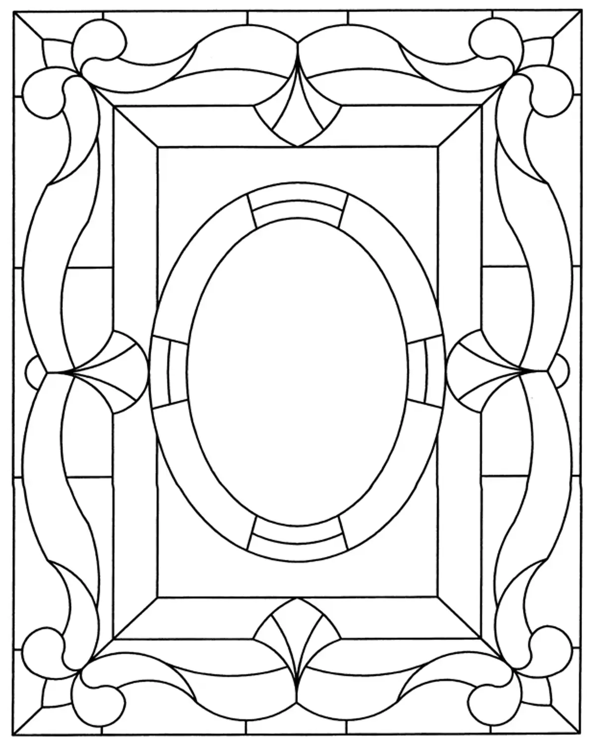 Free Dover Stained Glass Adult Coloring: Print & Color Now!