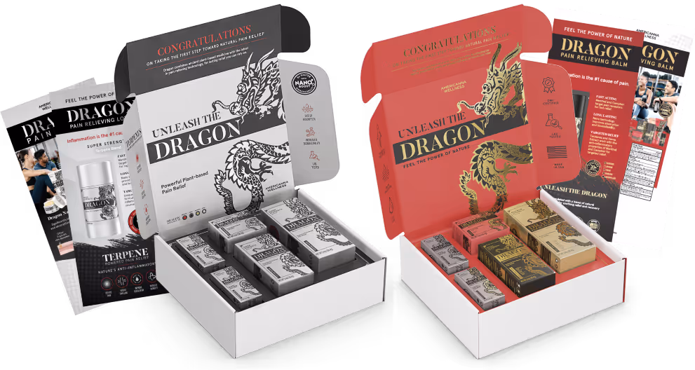 Free Dragon Pain Relief Sample Kit: 4 Formulas!