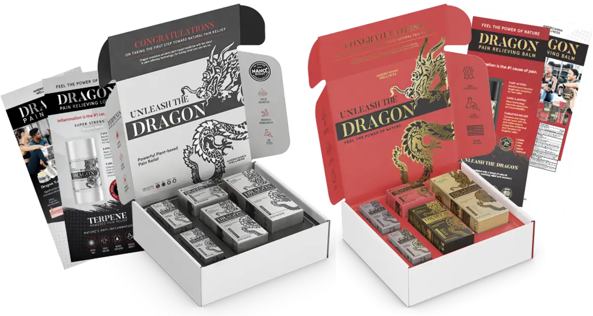 Free Dragon Pain Relief Sample Kit: 4 Formulas!