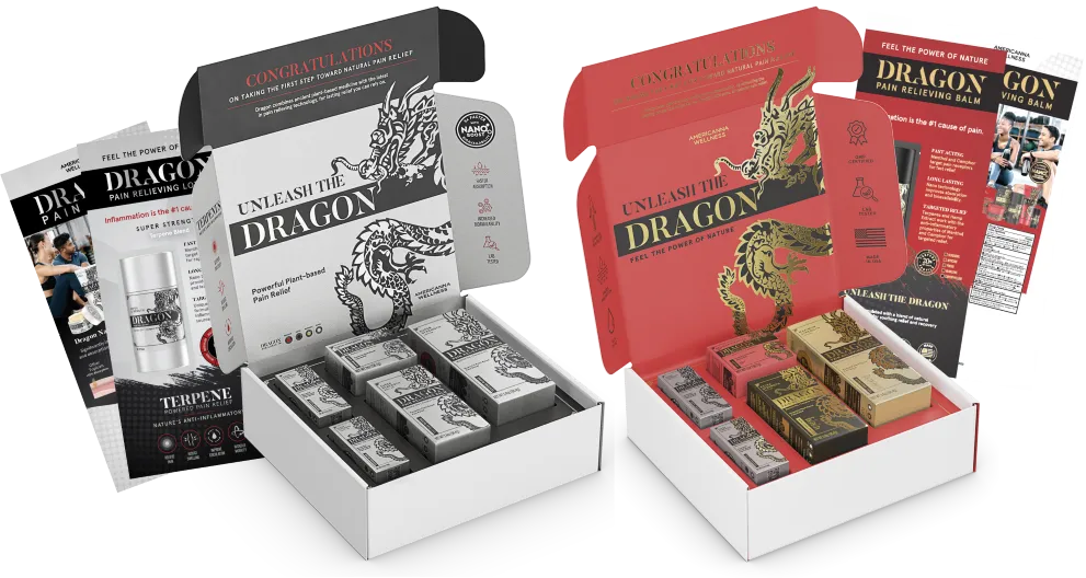 Free Dragon Pain Relief Sample Kit: 4 Formulas!