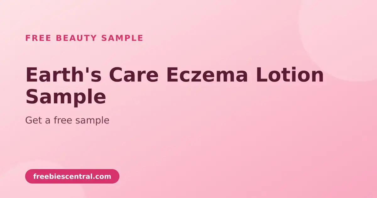 Free Earth's Care Eczema Lotion Sample: Get a free sample