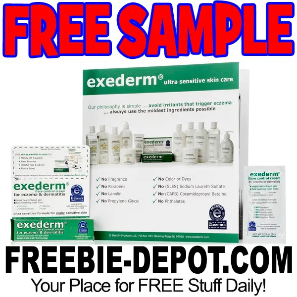Free Exederm Ultra Sensitive Skin Care: Get 5 FREE Samples!