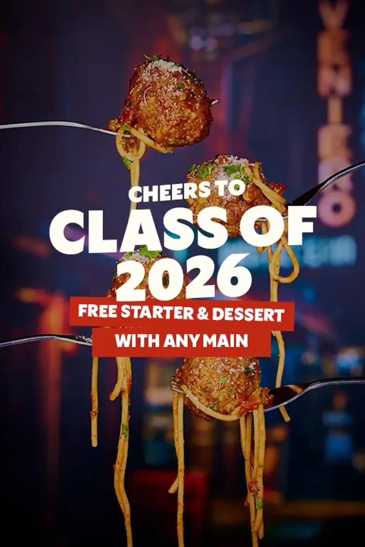 Free Frankie & Benny’s Starter + Dessert for GCSE Results!