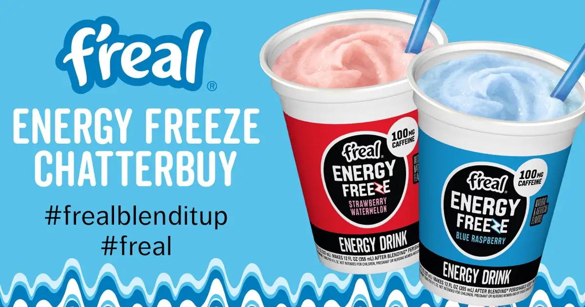 Free f'real Energy Freeze: Join 375 Chatterbuyers!