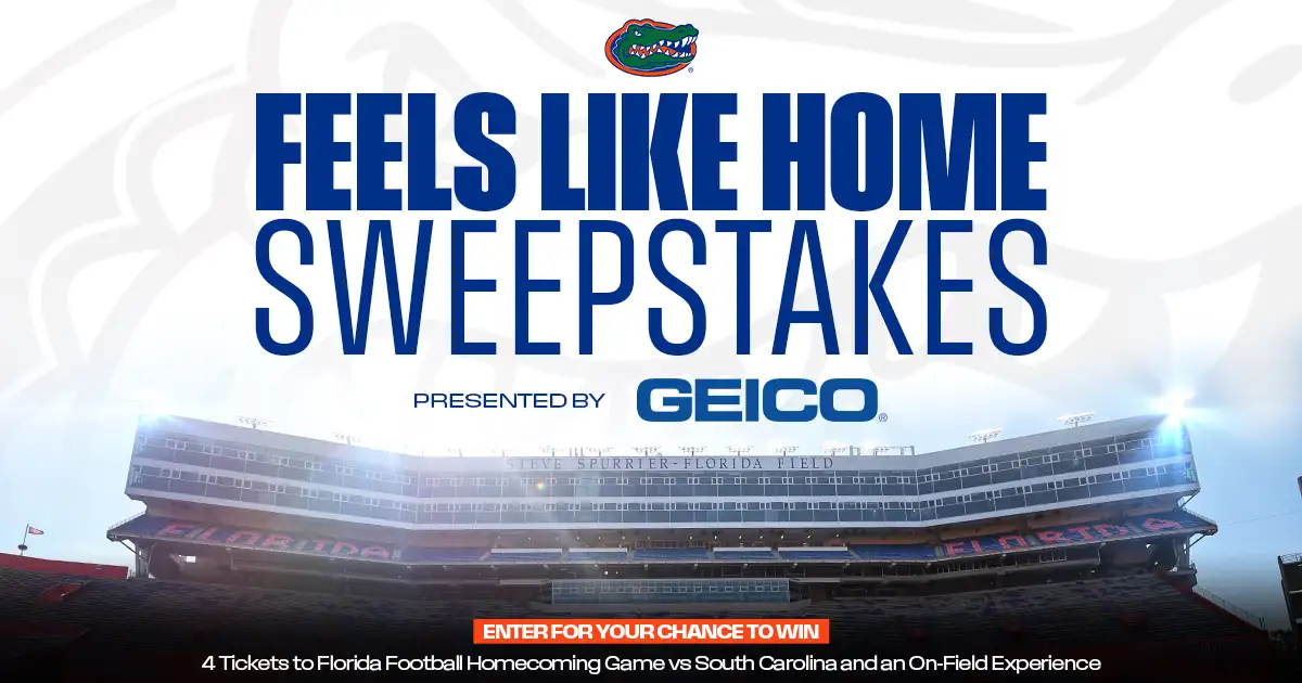 Free Gators Sweepstakes: Win 4 Tickets & 4 Sideline Passes!