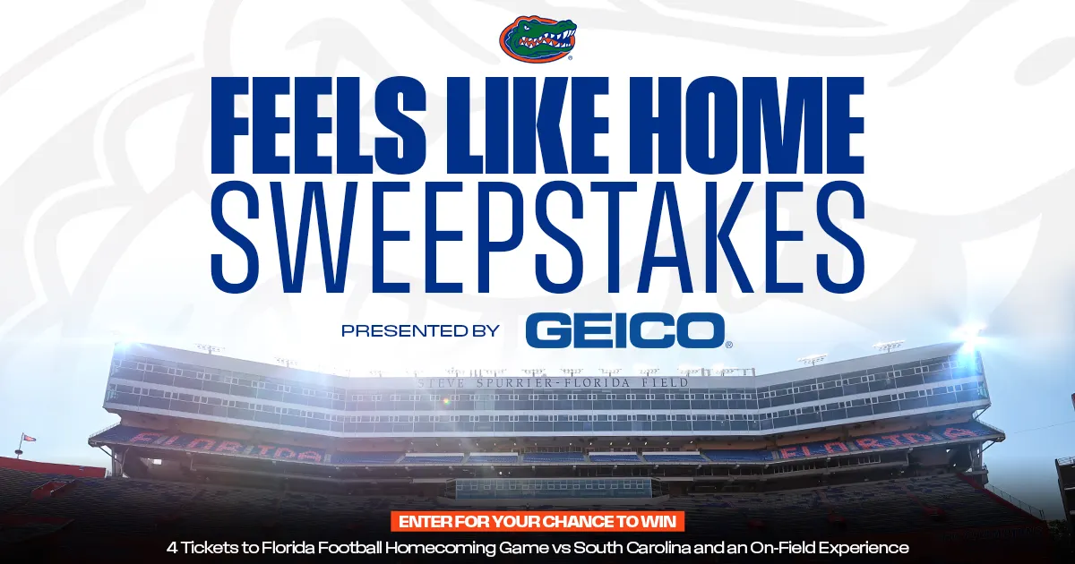 Free Gators Sweepstakes: Win 4 Tickets & 4 Sideline Passes!
