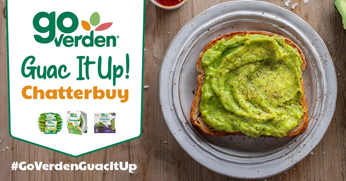 Free GoVerden Guac: Apply to be 1 of 525 Chatterbuyers!
