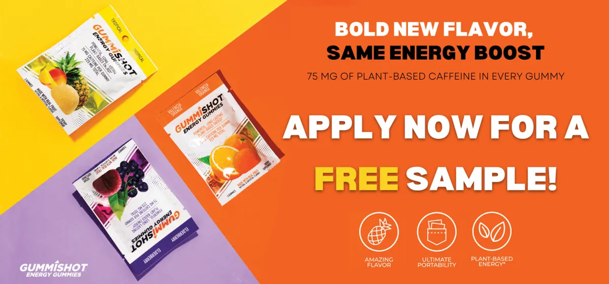 Free GummiShot Energy Gummies: 75mg Caffeine Boost!