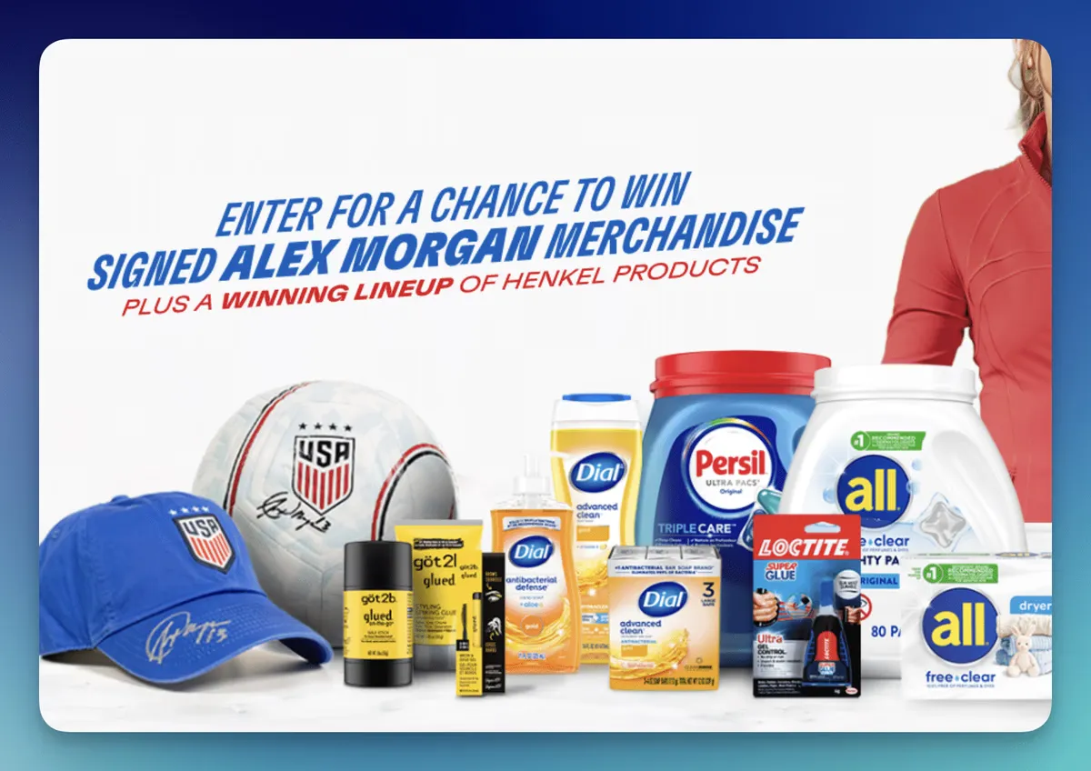 Free Henkel Sweepstakes: Win 76 Alex Morgan Prizes!