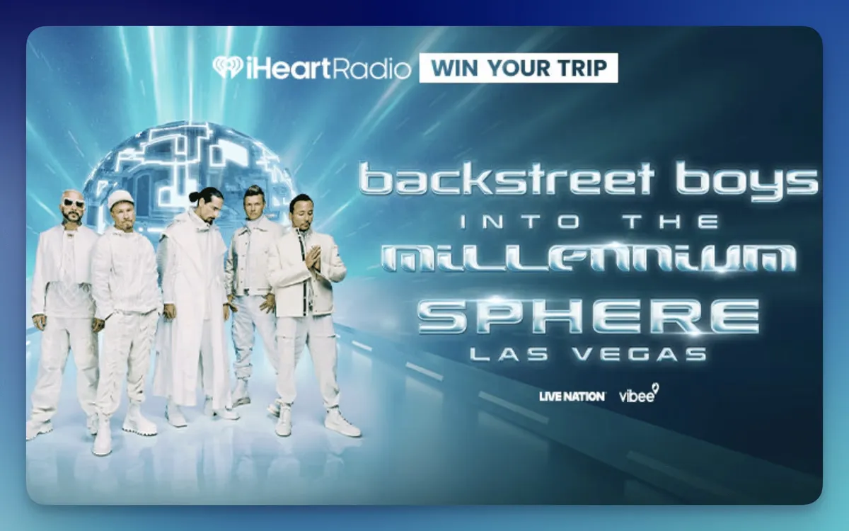Free iHeartRadio Backstreet Boys Vegas Getaway Sweepstakes: Win 2-Night Trip + Concert Tickets!