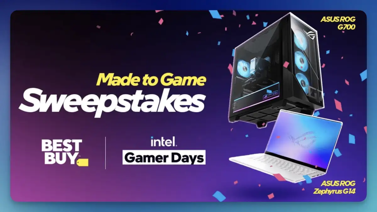 Free Intel Gamer Days “Made to Game” Sweepstakes (2 Winners)
