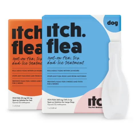 Free Itch Flea Spot-On Treatment: Get 1 Month Worth £8! Save Now!
